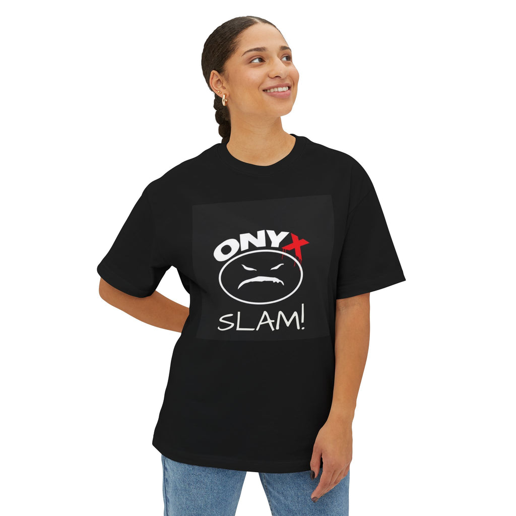 Onyx Slam Graphic Tee — Retro Grunge Band Logo T-Shirt