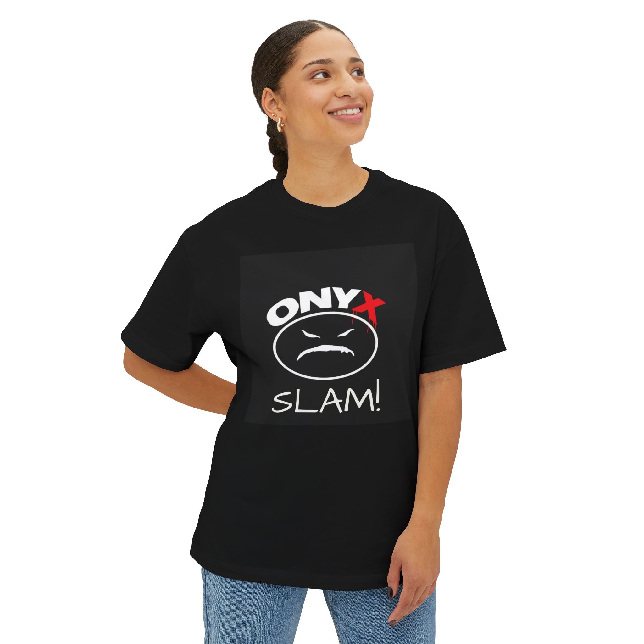 Onyx Slam Graphic Tee — Retro Grunge Band Logo T-Shirt