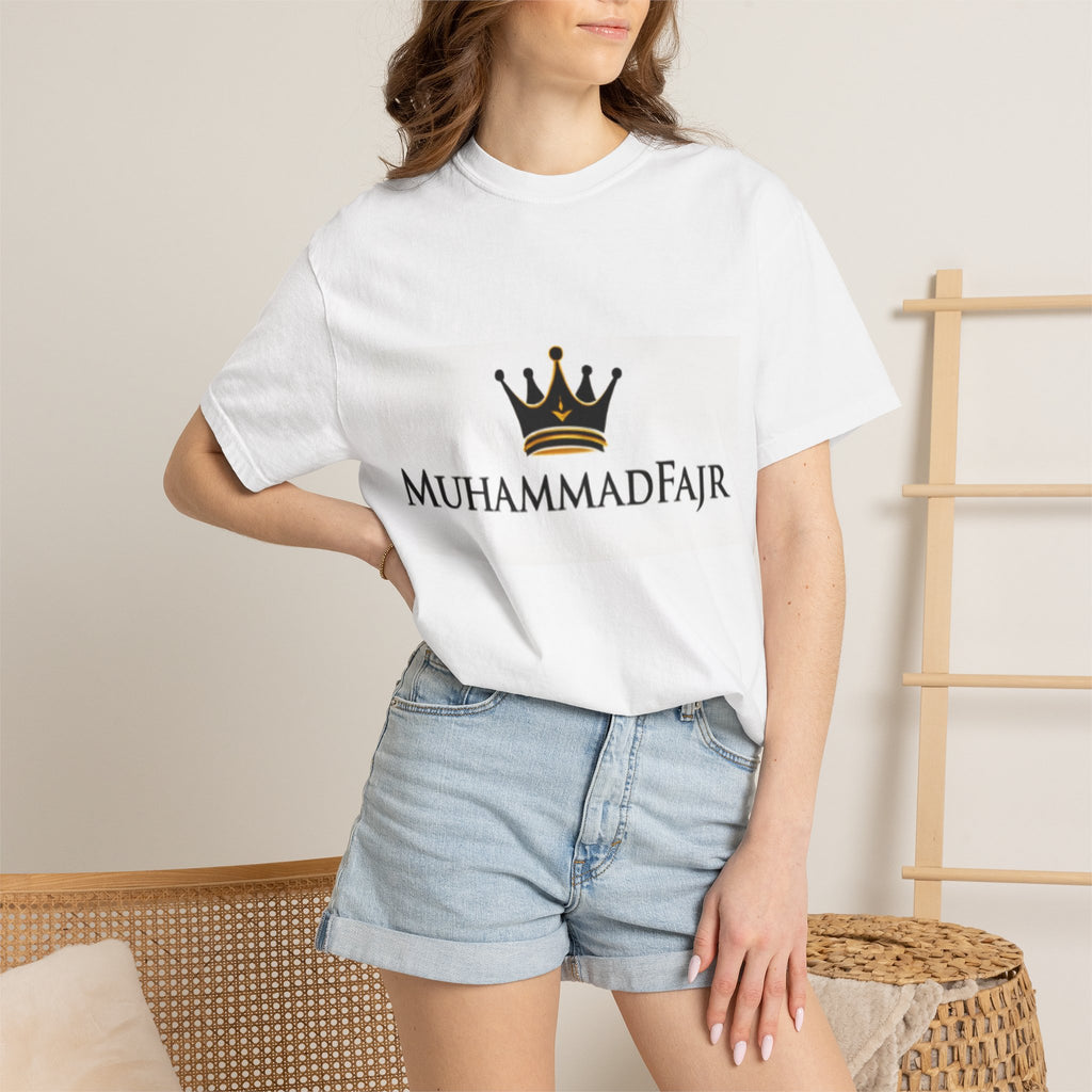 Plain White T-shirt | Blank Garment-Dyed Tee for Printing, DIY